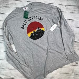 Open Bar  NWT Men's The Great Outdoors Long Sleeve T-Shirt Size XXL
